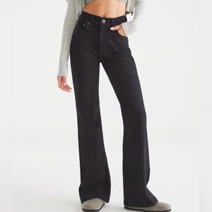NWT Aeropostale Flare High Rise Jean, Black, Size 000S